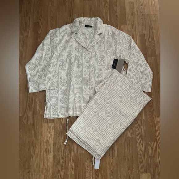 NEW Natori Cream Patterned Women's Pajama Set - Picture 3 of 7